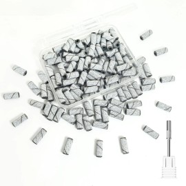 Brand: CORFULRA 100pcs Nail Drill Sanding Bands #180 Fine + 3.1mm Mandrel Bit for Acrylic Nails