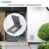 ELEGRP Vertical Outdoor Cover for Decotative Receptacles, Weatherproof Wall Plate,