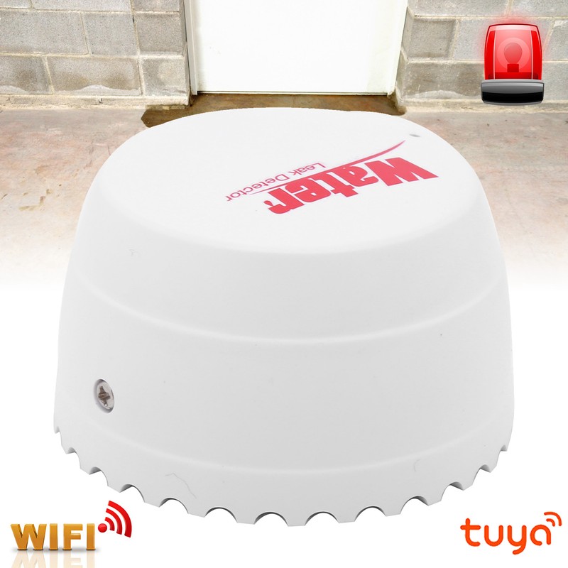 3V Wifi Wireless Water Leakage Detector Overflow Alarm Red LED