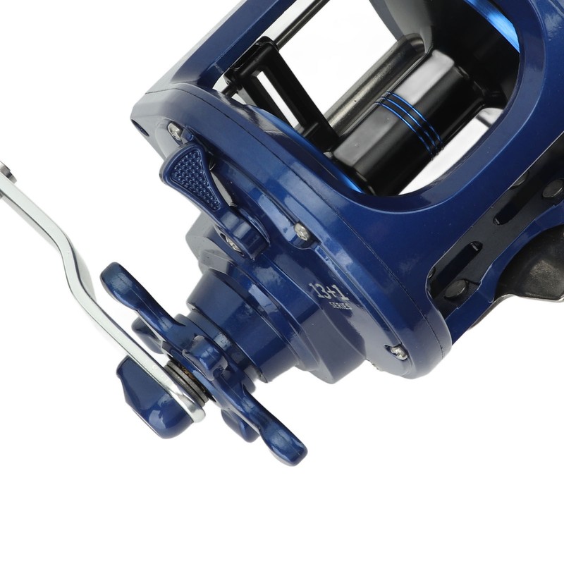 Baitcasting Fishing Reel Round Baitcaster Reel Smooth Powerful Saltwater Inshore