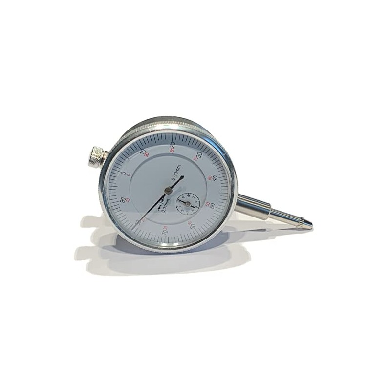 DASA-Tec - Dial gauge 0-10 mm 0.01 resolution flat back