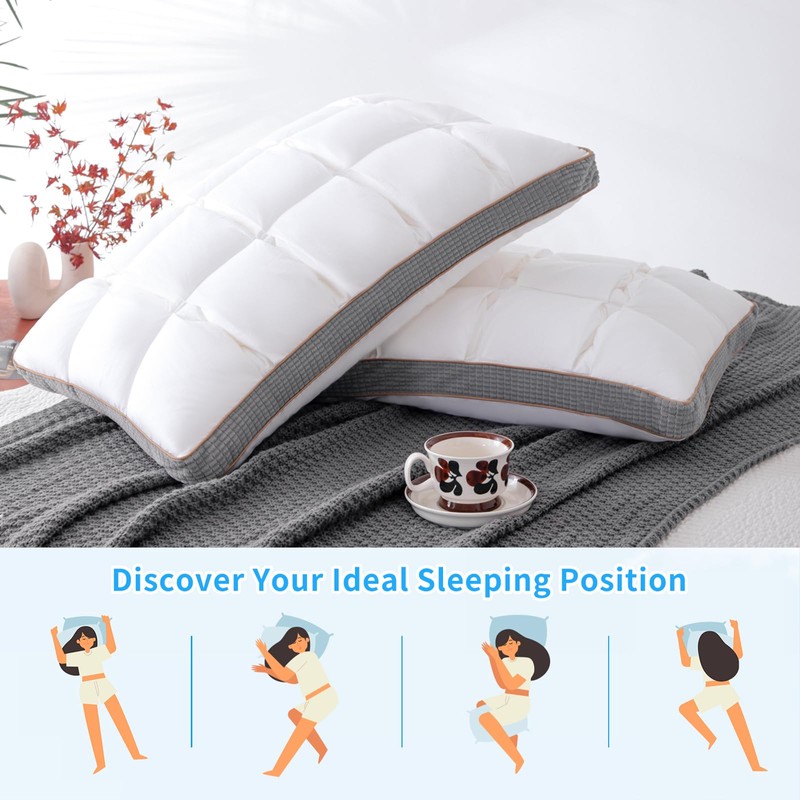 YOUR MOON Soft Pillow Queen Size Set of 2, Super
