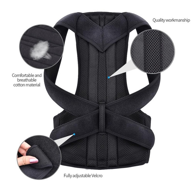 TTPSRY Back Straightener Back Support Belt Adjustable Straight Posture Trainer