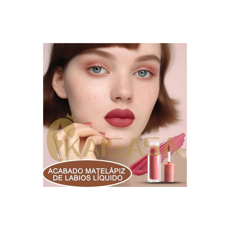 Set de 12 Labiales Líquidos – Lápiz Labial Líquido de