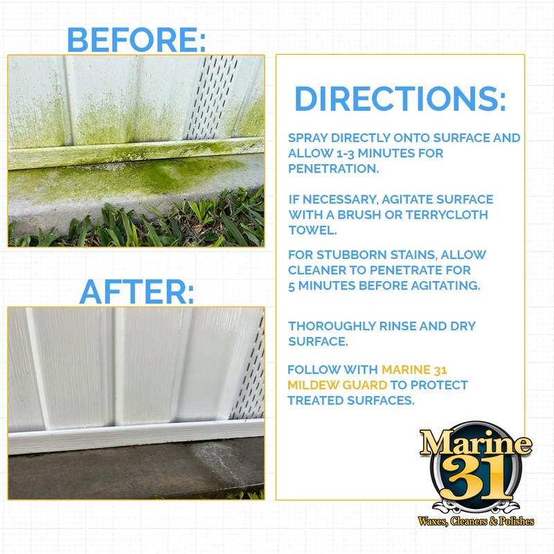 Marine 31 Mildew Stain Remover & Cleaner | Effective for