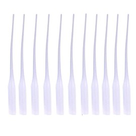 200Pcs Disposable Plastic Glue Micro-Tips Glue Extender Precision Applicator Glue Dropper Tubes for Bottles Adhesive Dispensers, Crafting, Lab Dispensing Tools (Clear)