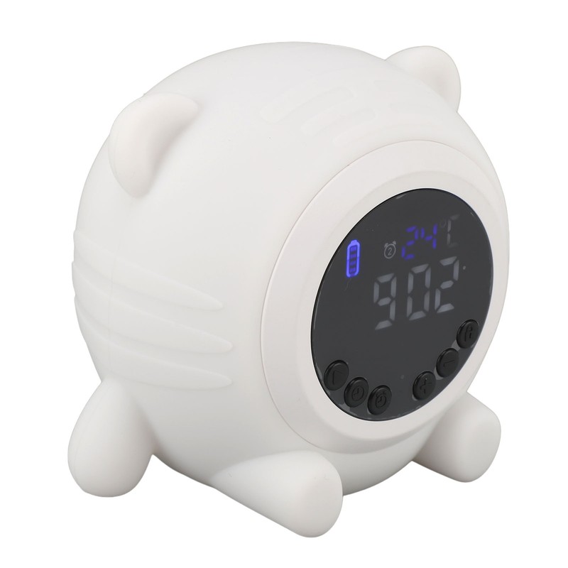 White Noise Alarm Clock Digital Rechargeable Bluetooth Alarm Clock 17