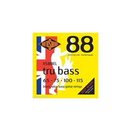 Rotosound RS88EL Nylon negro con enrollado plano extra largo (65-115)