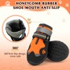 Dog Shoes, FISHOAKY Dog Shoes for Large Dogs, 360°Anti Slip