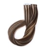 Rooted Remy Tape in Hair Extensions Ombre Tape on Human