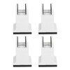 4pcs Adjustable Furniture Risers with Screw Clamp Rubber Bed Couch