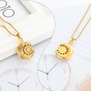 XSMZB Sunflower Moon Urn Necklace for Ashes Stainless Steel Funeral