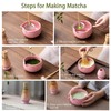 Buucup Matcha Whisk Set, Ceramic Matcha Set Includes Matcha Bowl,