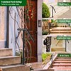 Single Post Handrail Stair Railings for Outdoor Steps Fit 1-2