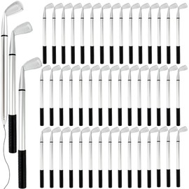 48 Pieces Golf Clubs Pens Golf Ballpoint Pens Golfing Pen Bulk Funny Props for Students Boss School Office Stationery Supplies