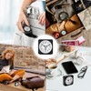 Travel Alarm Clock,Silent Non-Ticking Analog Clock with Snooze & Nightlight