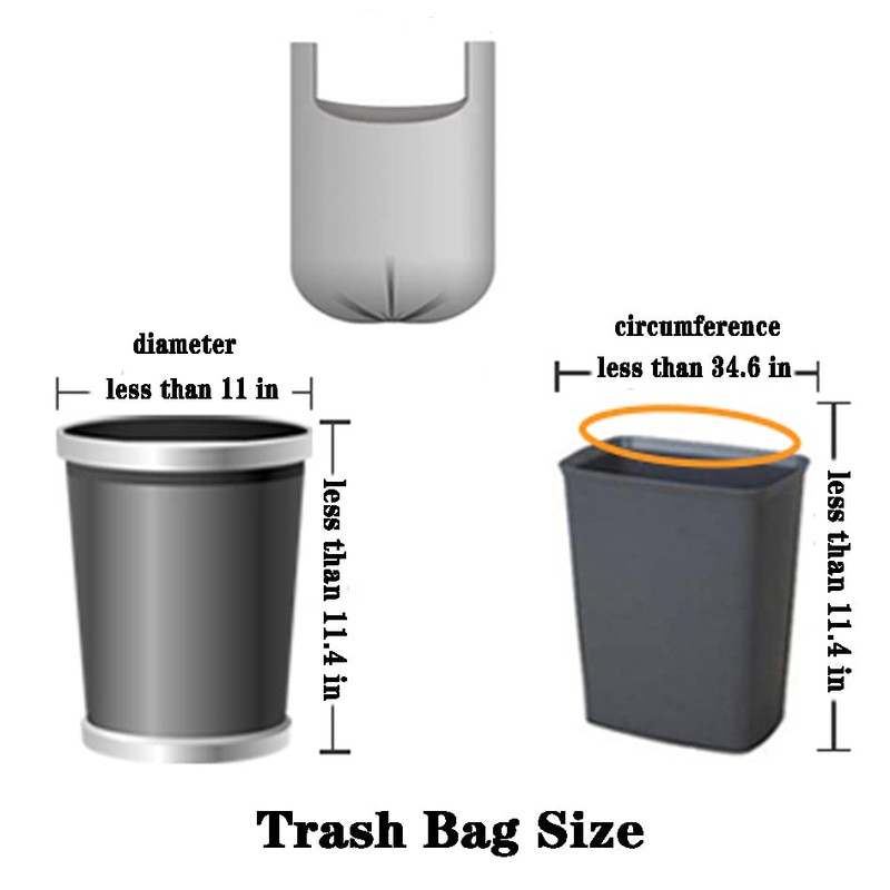 Small Black Trash Bags,Thicken Value 4 Gallon Trash Bag with