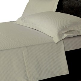 LinenZone 800 Thread Egyptian Cotton 5 Star Hotel Quality, 2 Oxford Pillow Cases - Cream