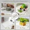 Stone Drying Mat For Kitchen Counter, 24”*16” Large Foldable Dish