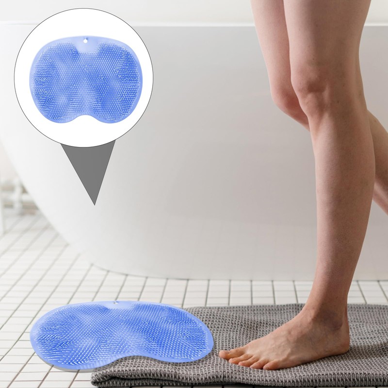 2 PCS Foot Scrubber for Shower, Shower Foot Scrubber Mat,