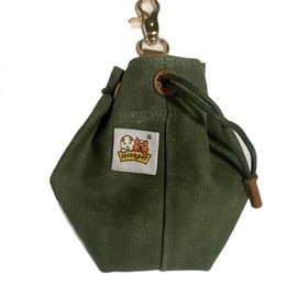 leconpet Canvas Pet Food Storage Bag, Army Green
