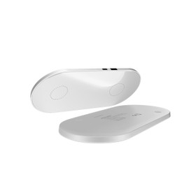 Sinandcx Wireless Charging, 2-in-1 Wireless Charging Station, Qi1-Agreement 7.5W Wireless Charger for IP 16/15/14/13/12, Headphone Storage Box (白色, QI1)