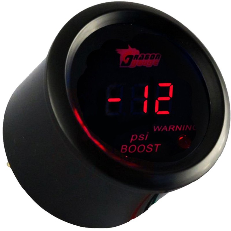 Mintice™ 2" 52mm Black Car Motor Digital Red LED Light