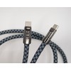 2-in-1 USB-C Charging Lanyard Crossbody Strap with Stainless Steel Bracket