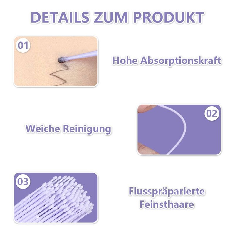 Dreamil Micro Applicator Brushes, Pack of 400 Disposable Micro Brushes,