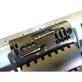 Simu GmbH Set of 3 Lift-Up Safety Fixed Shaft Connectors 2-Link for Roller Shutters (Burglary Protection) Aluminium Clip Mounting for SW50 & SW60 Octagonal Steel Shaft with Motor Drive
