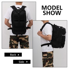 Fecialy 35L Military Tactical Backpack Molle Army Assault Pack Outdoor Shoulder Daypack Hiking Trekking Rucksacks Sport Traveling Bag