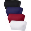 Blulu Brasier sin Tirantes para Mujer, 4 Piezas, sin Mangas,