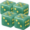 4 Pcs Mahjong Crystal Dice, 16mm Game Dice Set