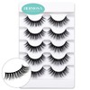 Hermosa Manhattan 3D Mink Eyelashes, 33mm, Doll Shape, Black Cotton