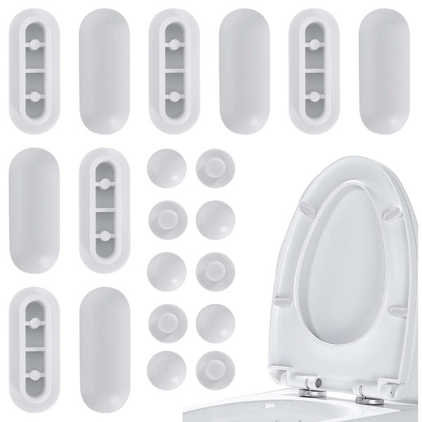 Colexy 20PCS Toilet WC Seat Buffer Set, Standard Universal Toilet