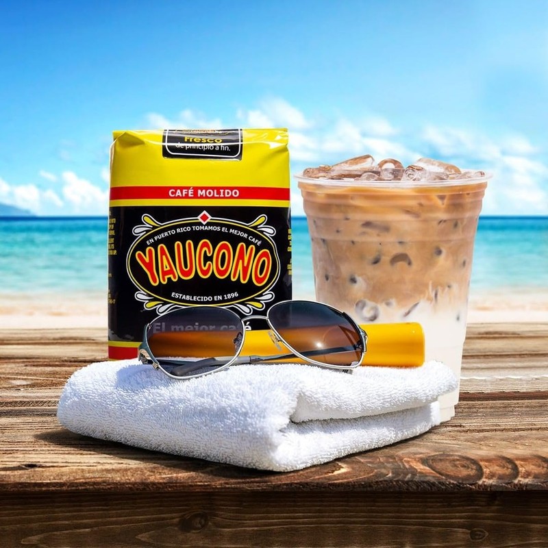 Yaucono Ground Coffee Bagged, Arabica Medium Roast, 14 Ounce (Pack