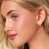 LIHELEI Silver Hoop Earrings for Women, S925 Sterling Silver Hoop