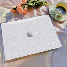 B BELK Compatible with MacBook Air 13 inch Case 2022 2021 2020 2019 2018 M1 A2337 A2179 A1932 Touch ID Retina Display, Plastic Hard Shell Case + 2 Keyboard Cover + Screen Protector, Shiny Clear