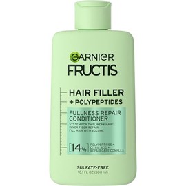 Garnier Garnier Fructis Hair Filler Fullness Repair Conditioner, Volumizing Conditioner with Polypeptides and Hair Repair Complex for Thin, Weak Hair, 10.1 Fl Oz