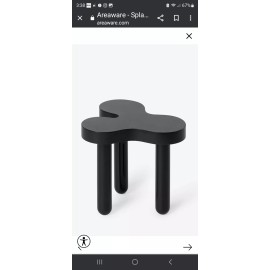 Table Modern Black Short Funky  Side Table Designed by Sophie Colle by Areaware