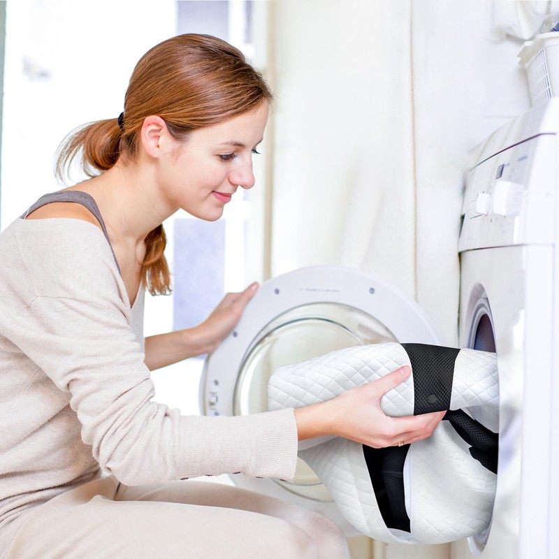 SAHEYER Cushion Covers, Odourless Memory Foam Pillowcase, Washable Replacement Cushion