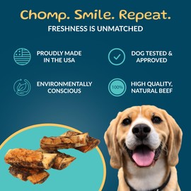 TREATOPIA Adventure Tail Wagger Dog Bones, Riblets, 3.5”, 25 PC - All-Natural, Dogs Love Them, Long-Lasting, Healthy, Single Ingredient, Hand-Trimmed, Slow-Roasted, Made in The USA, No Additives