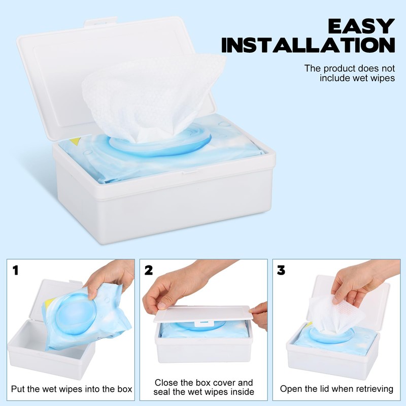 FMOACEN 2 Pack Wipes Dispenser Compatible with Cottonelle Flushable, Refillable