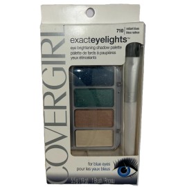 COVERGIRL 1- CoverGirl Exact Eyelights Eye Shadow Palette #710 RADIANT BLUES ( New/RARE)