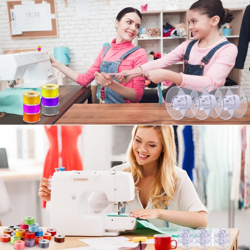 100 pcs Bobbins for Sewing Machine- Eoehro, Sa156 Bobbin, 15j