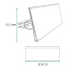 Exhivit Porta Precio P/ Cristal, Preciador Individual 50pzs