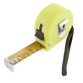 IIVVERR Plastic Shell Telescoping Metric Ruler Range Measuring Tape 5M 16Ft Yellow (Cáscara plástica telescópica métrica regla de medición cinta rango 5M 16Ft amarillo