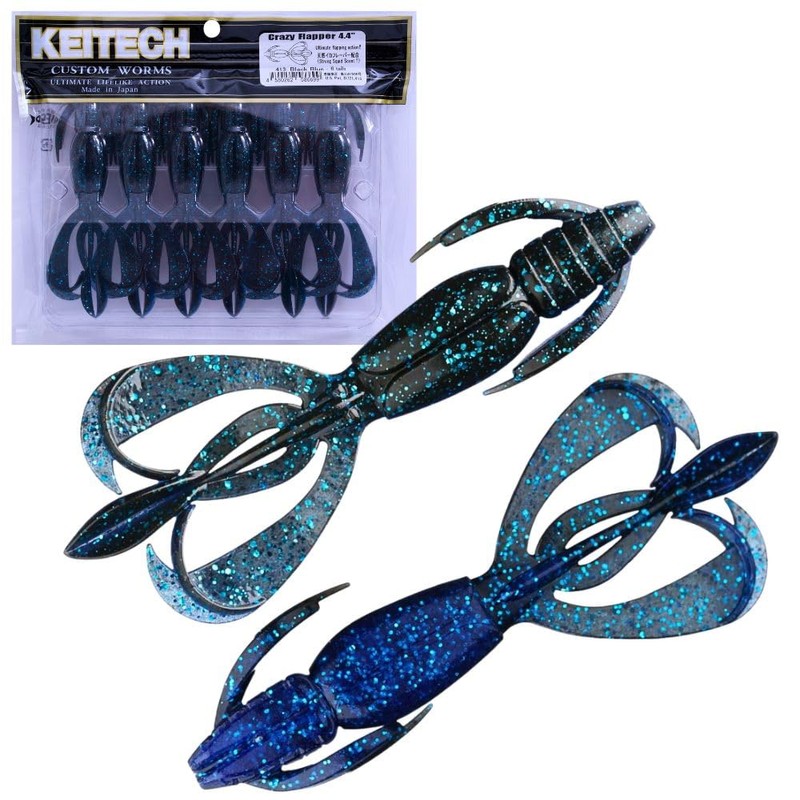 Keitech Crazy Flapper 4.4" Gold Flash Craw