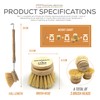Wooden Dish Brush Natural Bristle Eco Cleaning Dish Brush Wood