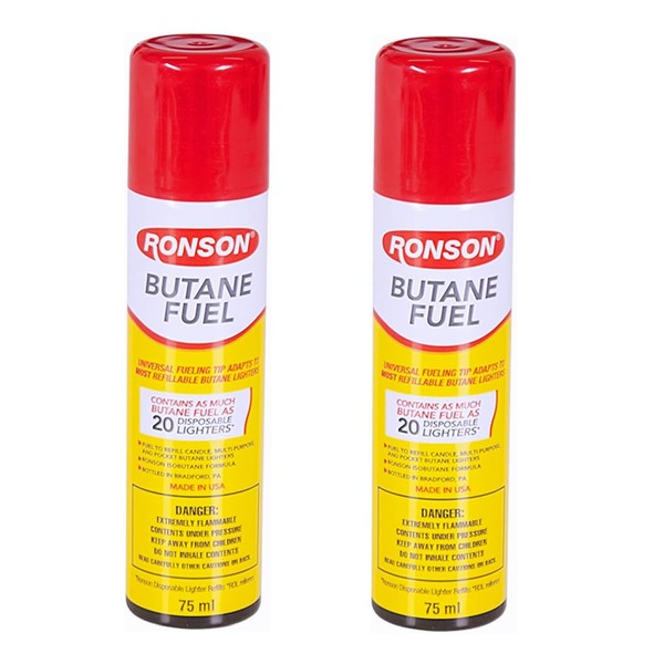 Ronson 2 Ronson Butane Refill Lighter 42 Grams 1.48 Oz